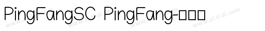 PingFangSC PingFang字体转换